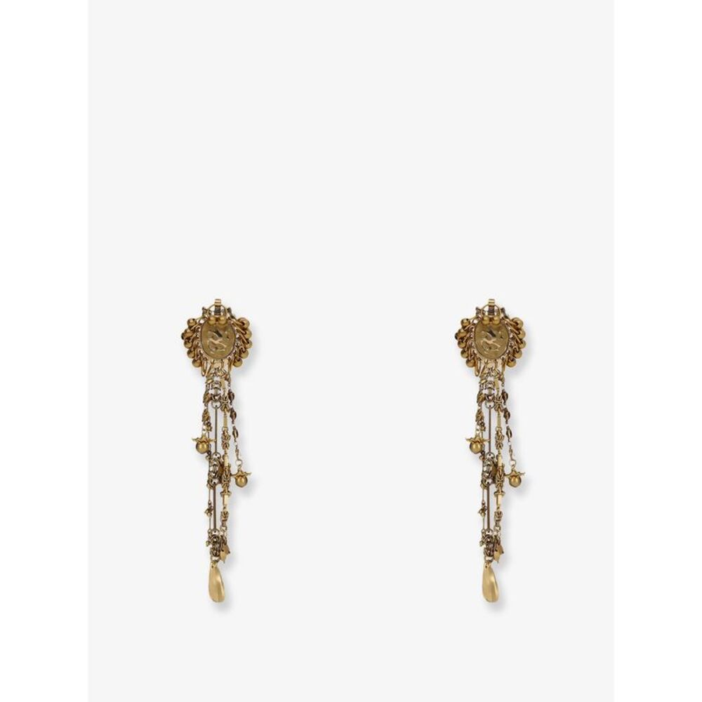 Dries Van Noten Women Brass Earrings
